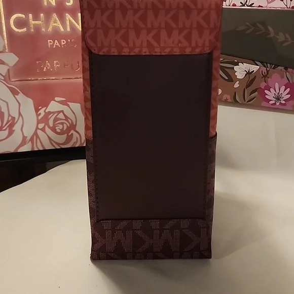 Michael Kors Two-Tone Dark Burgundy and Mauve mini crossbody satchel.NWT